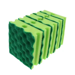 Good Quality 10Pack Car Use Sustainable Lightweight Rectangle Shape Anti Scratch Scouring Sponge Pads