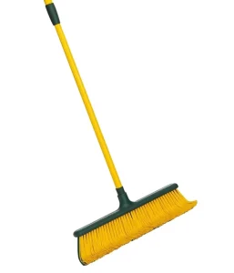 Grass Lawn Rake Curved Bristles Smart Telescoping Hand Heavy Duty Garden Leaf Outdoor Yard Patio Push Broom