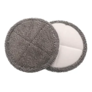 Gray Electric Rotating Mop Pads Replacement Cleaning Pad Cover Soft Polyester Nylon Bonnet for Household Rotary Tool Accessories