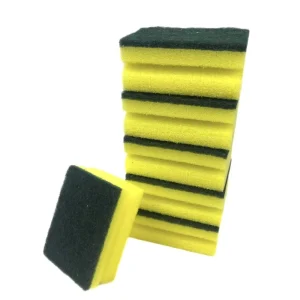 Green And Yellow Kitchen Sponge Dishwashing Cleaning Sponges Kitchen Sponges