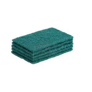 Green Durable Polyester Eco Friendly Antibacterial Kitchen Reusable Dish Washing Cleaning Sponge Scouring Pad 15x10cm High