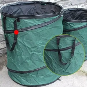 Green Foldable Pop up Garden Waste Bags Household Trash Bags for Home Use