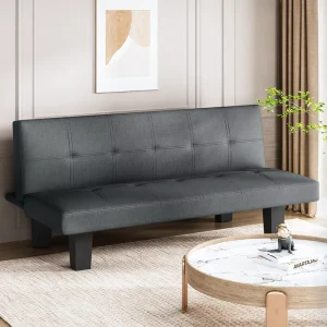 Grey Folding Sofa Bed Reclining Armchair
