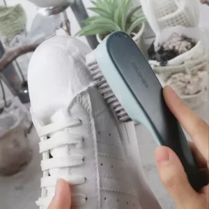 Grip-Easy Eco-Friendly Soft Microfiber Bristle Precise Cleaning Shoe Brush PP Material Multi-Color