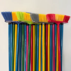 GuiKe Thickened Plastic Mop Head with Wooden Handle Durable Household Floor Cleaning Sweeper Easy Home Cleaning