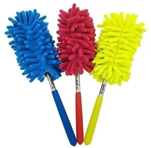 H185 Scalable Long Handle Cleaning Cars Tool Desktop Household Dusting Brush Housekeeping Microfiber Chenille Dusters