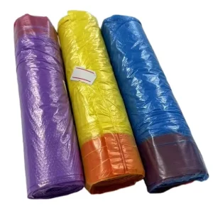 HDPE 8micron Drawstring Trash Bag Garbage Bag for Household 45*50cm 15pcs/roll 3rolls/pack