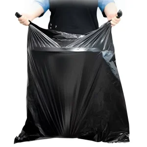 HDPE Biodegradable Garbage Bags 58 Gallon Heavy Duty with Flexo Printing for Household Use Customizable