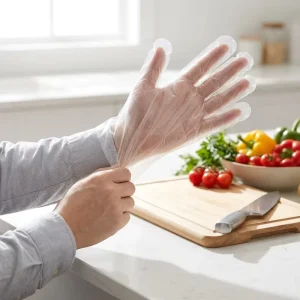 HDPE Disposable Gloves Food Contact Safe Plastic Gloves for Restaurant Operations