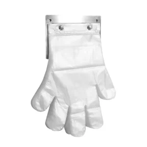 HDPE Hanging Gloves Clear Embossed Food Contact Safe Plastic Gloves with Header Card