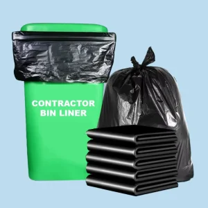 HDPE Heat Seal Customizable Security Garbage Bags with Silk Screen Printed Custom Logo for Packing