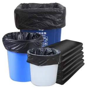 HDPE Heat Seal Customizable Security Garbage Bags with Silk Screen Printing Custom Logo Packaging