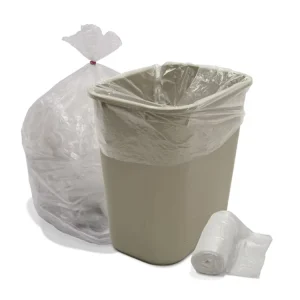 HDPE LDPE Side Gusset Heavy Duty Black Recyclable Gravure Printed Can Liner Trash Bags on Roll Bulk Supplier