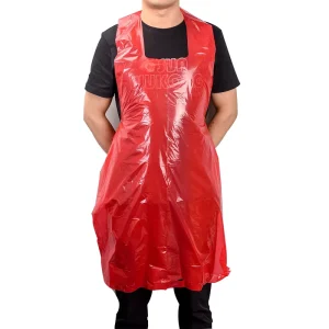 HONGCHENG Branded Apron pe Machine Made Pe Apron With Box