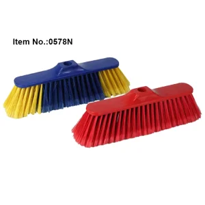 HQ0578 Upright Household Plastic Stick Soft Bristle Portable Lightweight Hand held Design for Easy Cleaning