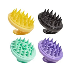 Hair Brush Washing Tool Scalp Massage Comb Silicone Bristles Multi Functional ABS+TPR Handle Household Bath Cleaning ZT-67
