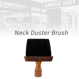 Hair Cleaning Brush Custom Hairdressing Plastic Neck Duster Brush with Nylon Soft Bristle Waterproof Hair Sweeping Tool