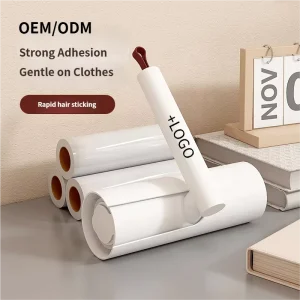 Hair Sticker Lint Roller Long Rod Brush Cat Replacement Sticky Bed Floor Sweeping Dust Suction Hair Removal Tearable