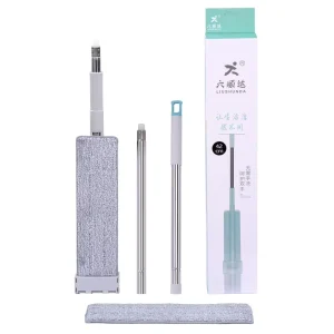 Hand Free Floor Mops Clean Magic Flat Mop Increase Stainless Steel Flat Mop Set