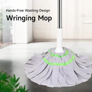 Hand Free Self Wringing Eco friendly Durable Microfiber Twist Mop 360 Rotating Telescopic Stainless Cleaning Equipment