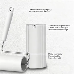 Hand Held Lint Roller Paper Sticking Pet Curtains Clothes Hair Remover Cleaning Tool Extra Sticky Crepe Paper Cleaner Rolling