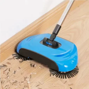 Hand Push Modern Durable Multi-functional Flagged Nylon Bristles Plastic Handle Sweeping Mopping All-in-One Broom