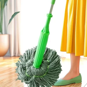 Hand Wash-free Self Twist Lazy Mop Upgrade Microfiber Mop for Floor Cleaning