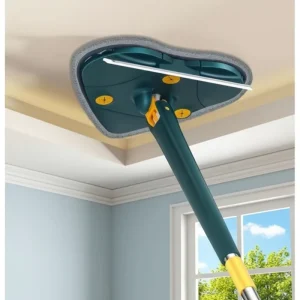 Hand free Triangle Mop Home Use New Flat Rotating Lazy Self Wringing Antibacterial Durable Reusable Telescoping Handle