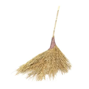 Hand woven Large Outdoor Broom Made of Plant Materials Suitable for Home Factory School and Public Area Cleaning