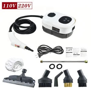 Handheld High-Temperature Pressurized Steam Cleaner with Accessories 2500W 1.1L for Home and Kitchen
