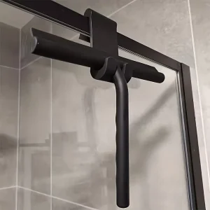 Handheld Silicone Glass Wipes Wiper Cleaning Squeegee Shower Squeegee With Hook for Bathroom Glass Doors Walls Tiles Mirrors