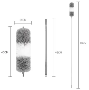 Handle Long Extendable Pole Dusters Washable Dusters for Cleaning Ceiling Fan Microfiber Feather Duster