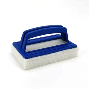 Handled Bath Scrubber Bathroom Scouring Pad Heavy Duty Cleaning Sponge Scrub Brush Non Scratch Remove Soap Scum