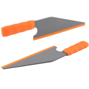 Handled Fish Shape Plastic Squeegee Big Rubber Edge Window Tinting Tool for PPF Installation Car Wrap Scraper Film Application