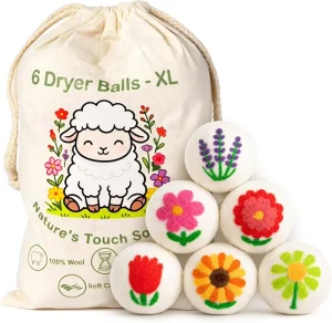 Handmade 100% New Zealand Wool Dryer Balls Natural Fabric Softener Reusable Laundry Balls & Discs