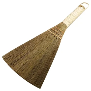 Handmade Broom Soft Mini with Solid Handle Retro Nature No Static Electricity Sweeping Broom Sofa Car Corner and More