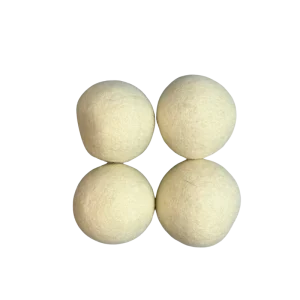Handmade Organic Wool Dryer Balls White Felt Laundry Washing Discs Eco Friendly for Dryer Ball System