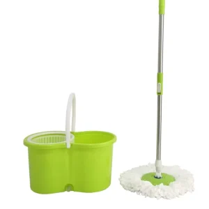 Hands Free Mop With Cleaning and Drying Bucket 360 Rotation Spinning Mop for Home Office School Cleaning