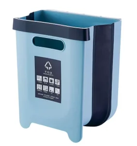 Hanging Kitchen Foldable Waste Bin Recycle Rubbish Collapsible Small Garbage Dustbin PP Plastic Trash Can Without Lid
