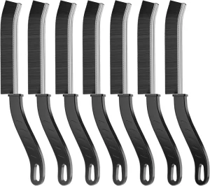 Hard Bristle Crevice Cleaning Brush Grout & Gap Crevice Brush for Window Tracks Bathroom Corners Kitchen Sink Ergonomic