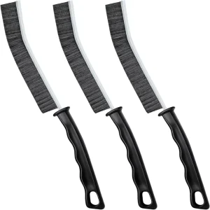 Hard Bristle Crevice Cleaning Brush Upgraded Bathroom Gap Cleaning Brushes Long Slit Cleaning Tools Black 1 Piece