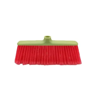 Hard Bristle Plastic Broom Head to Sweep Minimalist Replacement Plastic Broom Head