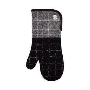 Heat Resistant Printed Silicone Oven Gloves Cotton Lining Microwave Dishwasher Safe Non Slip Waterproof Reusable Eco Friendly