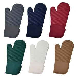 Heat Resistant Printed Silicone Oven Gloves Grill BBQ Baking Cooking Custom Printed Oven Mitts