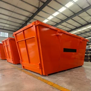 Heavy Duty 10cbm Gantry Skip Bin Steel Q235 Waste Disposal Container with 3000-5000kg Capacity for Factory Use