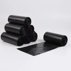 Heavy Duty 30 40 50L Black LDPE HDPE Side Gusset Garbage Bags 20 100 Rolls Strong Leak Proof Heat Seal Trash Bags