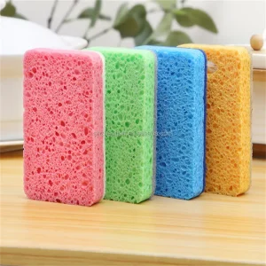 Heavy Duty Biodegradable Pulp and Sisal Scrub Sponge Non Scratch Natural Fiber Dual Sided Cleaning Sponge Pad