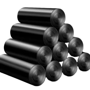 Heavy Duty Black Garbage Bags for Household Commercial Use 30L 240L Large Trash Bags Extra Strong Durable Gravure Printing