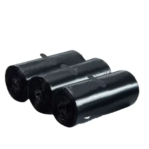 Heavy Duty Black LDPE HDPE Bin Industrial Trash Bag Side Gusset Waste Liners China Supply for Garbage Management