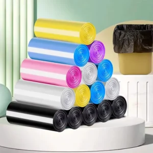 Heavy Duty Black Waterproof Heat Seal Disposable Plastic Garbage Bags for Everyday Home Commercial Use OEM Available Gravure